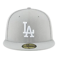 Los Angeles Dodgers Gray World Series Champs Samurai Patch Grey UV New Era 59FIFTY Fitted Hat