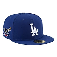 Los Angeles Dodgers Royal Blue World Series Champs Samurai Patch Black UV New Era 59FIFTY Fitted Hat