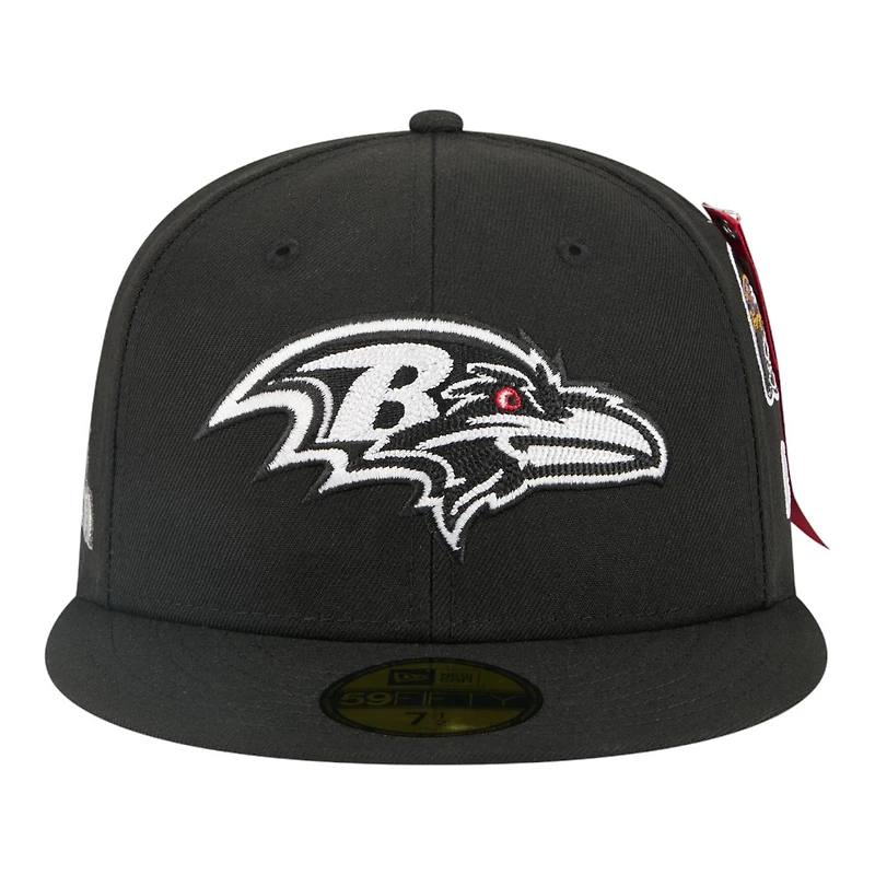 Baltimore Ravens Black New Era x Alpha Industries 59FIFTY Fitted Hat