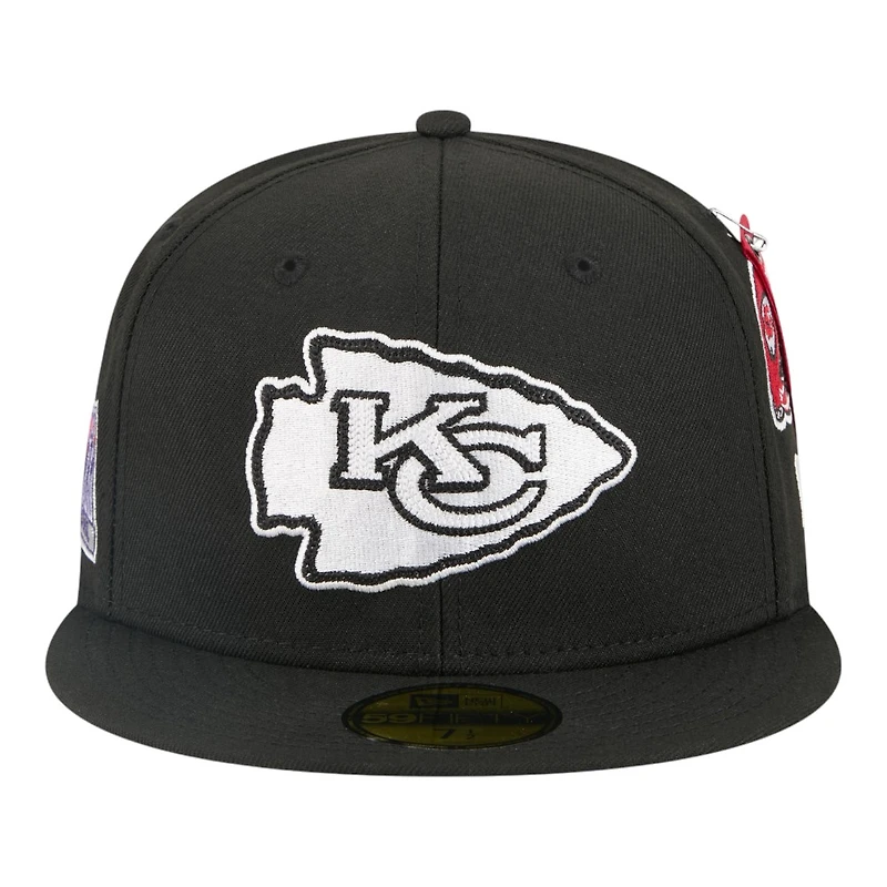 Kansas City Chiefs Black New Era x Alpha Industries 59FIFTY Fitted Hat