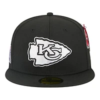 Kansas City Chiefs Black New Era x Alpha Industries 59FIFTY Fitted Hat