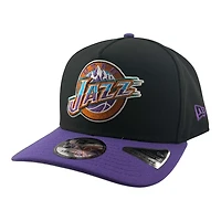 Utah Jazz Black and Purple NBA Hardwood Classics New Era 9FIFTY A-Frame Snapback Hat