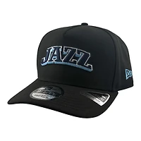 Utah Jazz Black 2004-2010 Wordmark Logo New Era 9FIFTY A-Frame Snapback Hat
