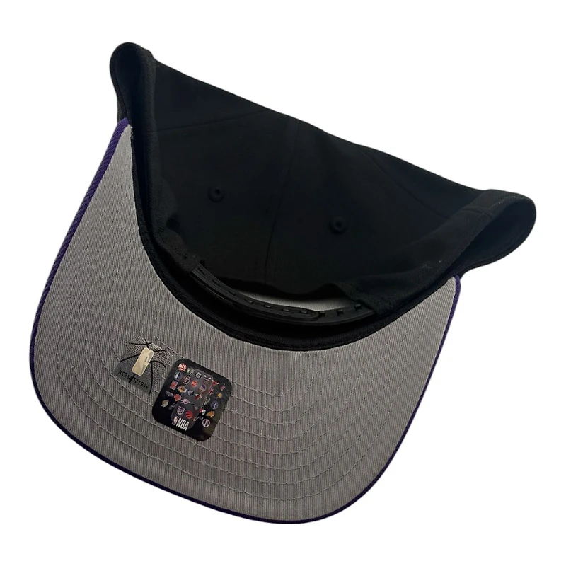 Utah Jazz Black and Purple Note Logo NBA Hardwood Classics New Era 9FIFTY A-Frame Snapback Hat