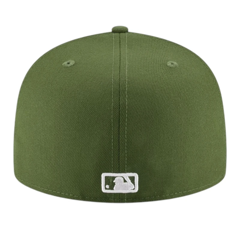Los Angeles Dodgers Olive Green Back-to-Back World Series Champs Diamond Patch New Era 59FIFTY Fitted Hat