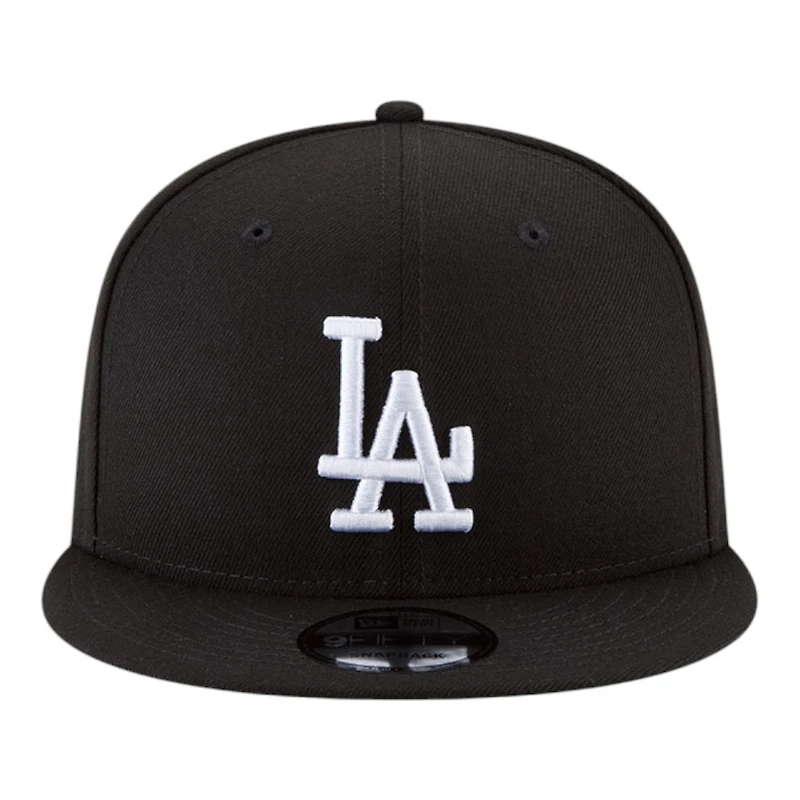 Los Angeles Dodgers Black and White Back-to-Back Champs Baseball Diamond Patch New Era 9FIFTY Snapback Hat