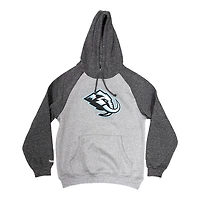 Utah Mammoth Grey Primary Logo Mitchell & Ness Fleece Hoodie