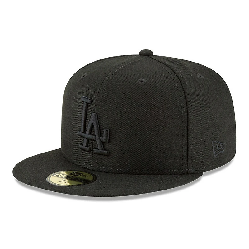 Los Angeles Dodgers Black on with Gold 2025 World Series Champions Patch Grey UV New Era 59FIFTY Fitted Hat