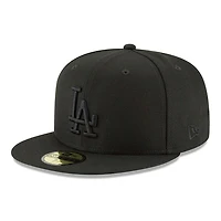 Los Angeles Dodgers Black on with Gold 2025 World Series Champions Patch Grey UV New Era 59FIFTY Fitted Hat