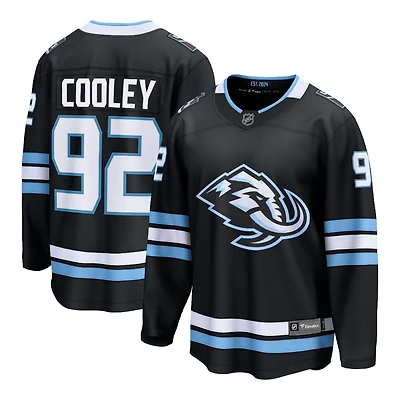 Utah Mammoth Logan Cooley Black Fanatics Home Breakaway Player Jersey