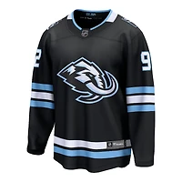 Utah Mammoth Logan Cooley Black Fanatics Home Breakaway Player Jersey