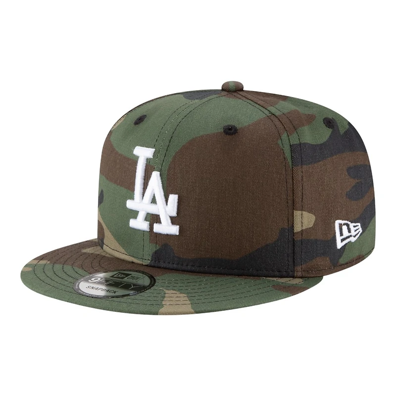 Los Angeles Dodgers Woodland Camo 2025 World Series Champions Patch New Era 9FIFTY Snapback Hat