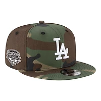 Los Angeles Dodgers Woodland Camo 2025 World Series Champions Patch New Era 9FIFTY Snapback Hat