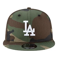 Los Angeles Dodgers Woodland Camo World Series Champs Samurai Patch New Era 9FIFTY Snapback Hat