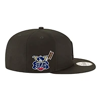 Los Angeles Dodgers Black on Black World Series Champs Samurai Patch New Era 9FIFTY Snapback Hat