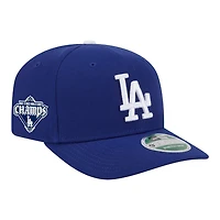 Los Angeles Dodgers Royal Blue Back-to-Back Champs Baseball Diamond Patch New Era 9SEVENTY Stretch-Snap Hat