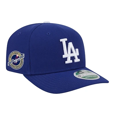 Los Angeles Dodgers Royal Blue Back-to-Back Champs Circle Patch New Era 9SEVENTY Stretch-Snap Hat