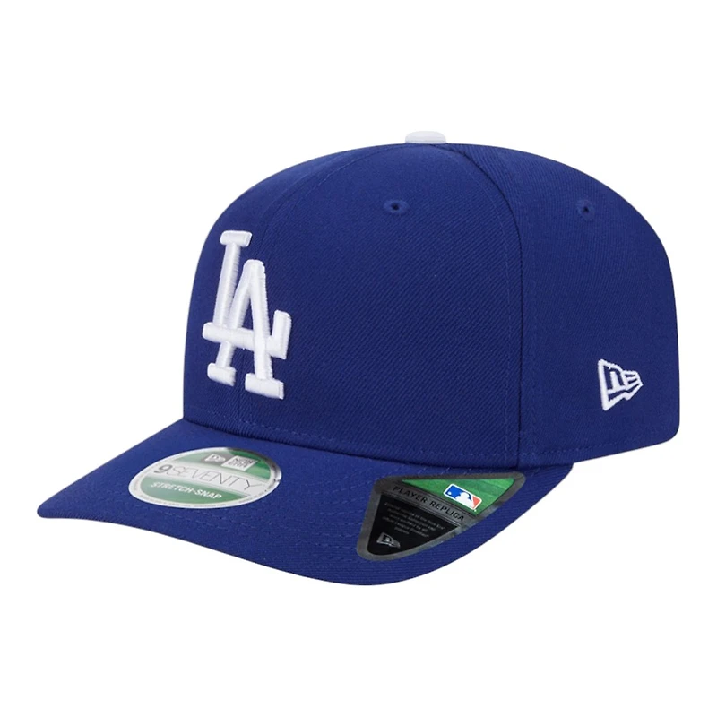 Los Angeles Dodgers Royal Blue Back-to-Back Champs Circle Patch New Era 9SEVENTY Stretch-Snap Hat