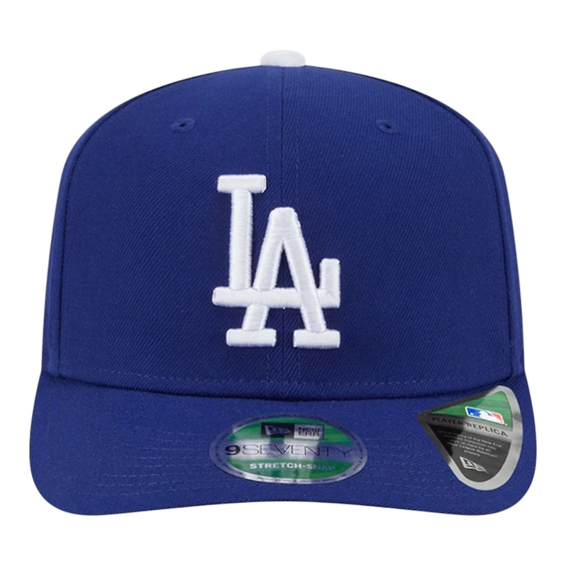 Los Angeles Dodgers Royal Blue Back-to-Back Champs Circle Patch New Era 9SEVENTY Stretch-Snap Hat