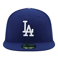 Youth Los Angeles Dodgers Royal Blue Back-to-Back World Series Champs Diamond Patch New Era 59FIFTY Fitted Hat