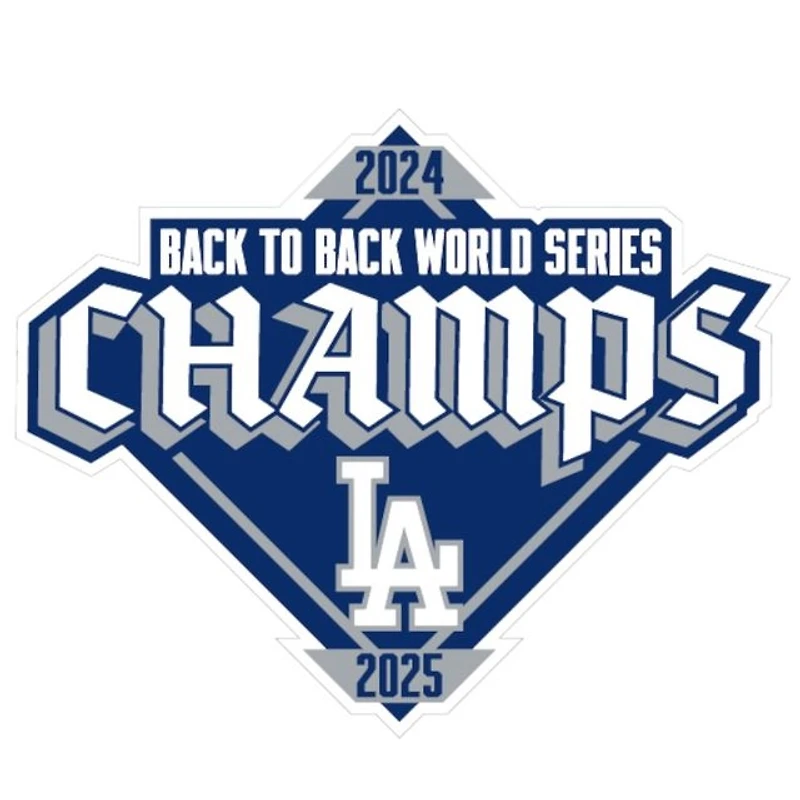 Los Angeles Dodgers Black & White Back-to-Back World Series Champs Diamond Patch Grey UV New Era 59FIFTY Fitted Hat