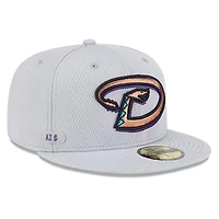 Arizona Diamondbacks Grey 2025 Clubhouse New Era 59FIFTY Fitted Hat