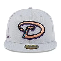 Arizona Diamondbacks Grey 2025 Clubhouse New Era 59FIFTY Fitted Hat
