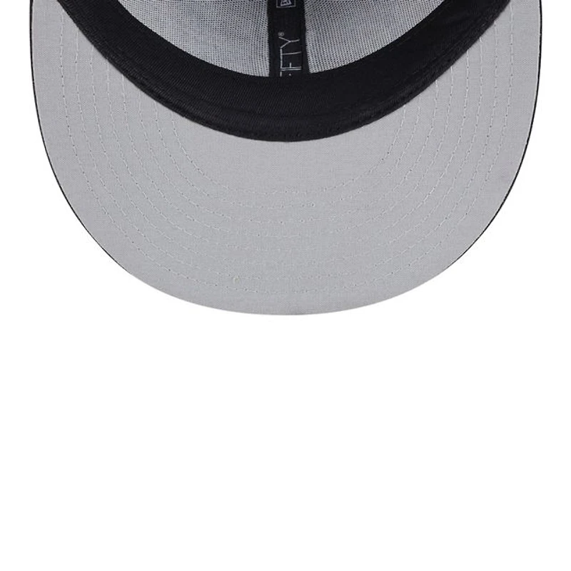 Los Angeles Dodgers Black and White 2025 World Series Champions Grey UV New Era 9FIFTY Snapback Hat