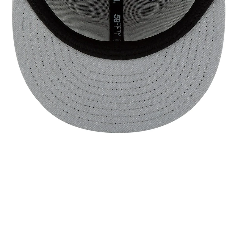 Los Angeles Dodgers Black and White Back-to-Back Champs Circle Patch Grey UV New Era 9FIFTY Snapback Hat