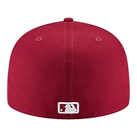 Los Angeles Dodgers Cardinal Red Back-to-Back World Series Champs Circle Patch Grey UV New Era 59FIFTY Fitted Hat