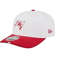 Tampa Bay Buccaneers White and Red 2025 Training Camp New Era 9SEVENTY Stretch Snapback Hat