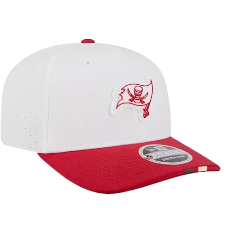 Tampa Bay Buccaneers White and Red 2025 Training Camp New Era 9SEVENTY Stretch Snapback Hat