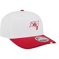 Tampa Bay Buccaneers White and Red 2025 Training Camp New Era 9SEVENTY Stretch Snapback Hat