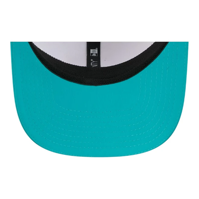 Miami Dolphins White and Aqua 2025 Training Camp New Era 9SEVENTY Stretch Snapback Hat