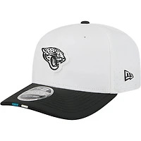 Jacksonville Jaguars White and Black 2025 Training Camp New Era 9SEVENTY Stretch Snapback Hat
