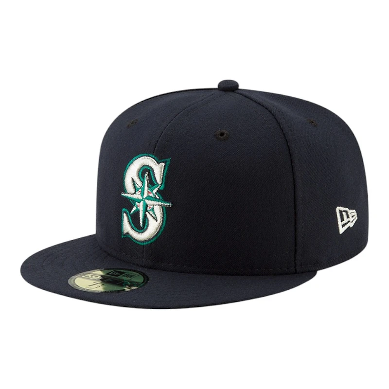Seattle Mariners Navy 50 Seasons Patch New Era 59FIFTY Fitted Hat