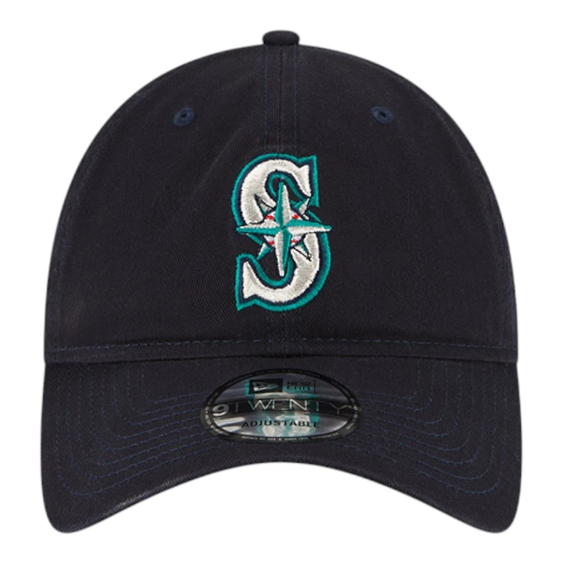 Seattle Mariners Navy 50 Seasons Patch New Era 9TWENTY Adjustable Hat