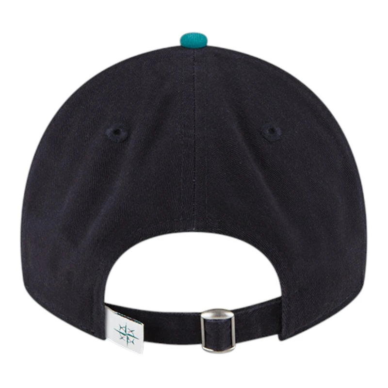 Seattle Mariners Navy and Teal 50 Seasons Patch New Era 9TWENTY Adjustable Hat