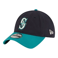 Seattle Mariners Navy and Teal 50 Seasons Patch New Era 9TWENTY Adjustable Hat