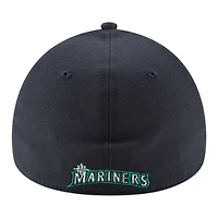 Seattle Mariners Navy 50 Seasons Patch New Era 39THIRTY Flex Fit Stretch Hat
