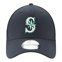 Seattle Mariners Navy 50 Seasons Patch New Era 39THIRTY Flex Fit Stretch Hat