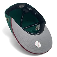 Texas Rangers Emerald and Brick Red Final Season Patch Gray UV New Era 59FIFTY Fitted Hat