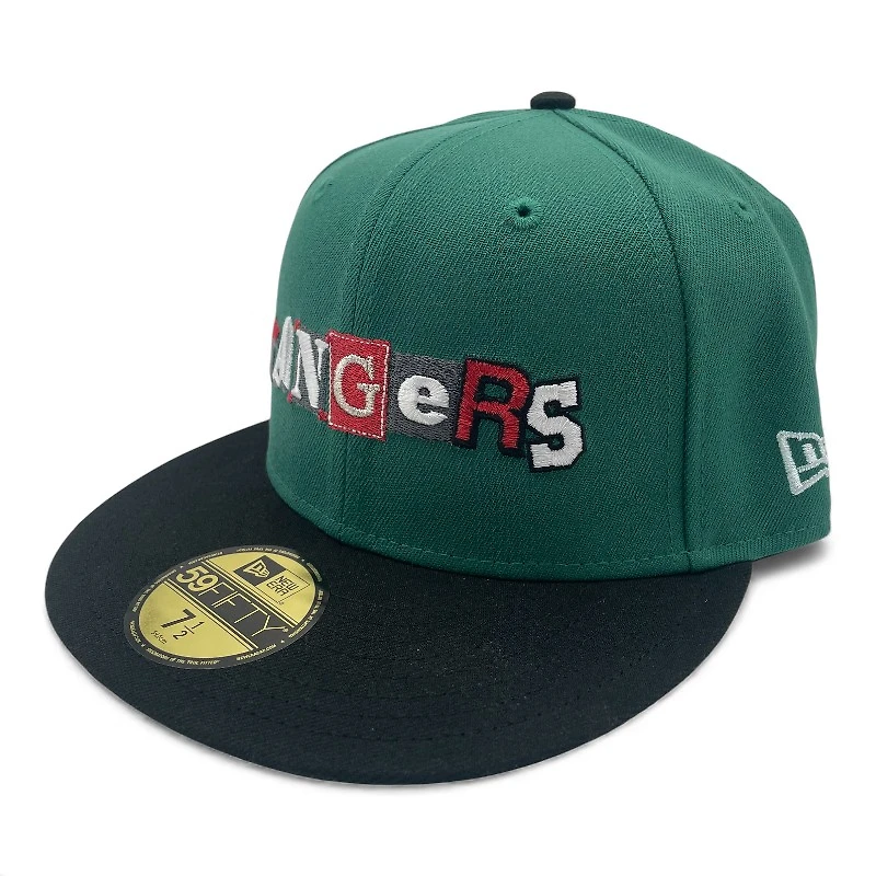 Texas Rangers Emerald and Black 2024 All Star Game Patch Pink UV New Era 59FIFTY Fitted Hat