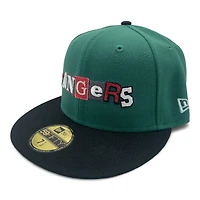 Texas Rangers Emerald and Black 2024 All Star Game Patch Pink UV New Era 59FIFTY Fitted Hat