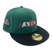 Texas Rangers Emerald and Black 2024 All Star Game Patch Pink UV New Era 59FIFTY Fitted Hat
