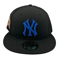 New York Yankees Black with Blue 1960 All Star Game Patch Grey UV Era 59FIFTY Fitted Hat