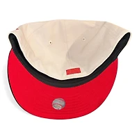 Florida Marlins Stone and Black 2003 World Series Patch Red UV New Era 59FIFTY Fitted Hat