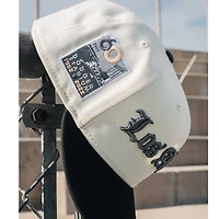 Los Angeles Dodgers Chrome and Black Old English 60th Anniversary Patch Green UV New Era 59FIFTY Fitted Hat