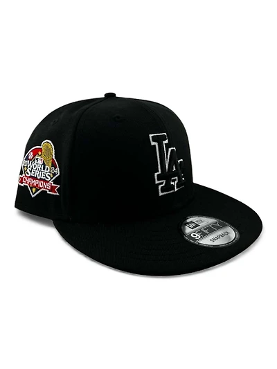 Los Angeles Dodgers Black "White Outline Color Pack" 9FIFTY Snapback