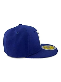 Kids Los Angeles Dodgers Royal Blue Cooperstown Gray UV Custom New Era 59FIFTY Fitted Hat